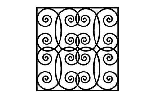 طرح آهن کاری مشبک طراحی - ironwork grilles design - برای دستگاه CNC چوب و لیزر (سی ان سی)