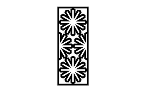 طرح الگوی اسلامی 9 - islamic pattern 9 - برای دستگاه CNC چوب و لیزر (سی ان سی)