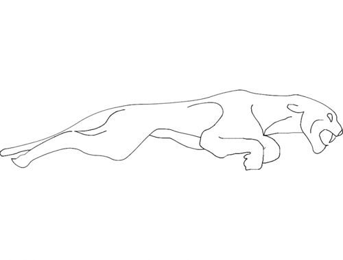 طرح جگوار - jaguar - برای دستگاه CNC چوب و لیزر (سی ان سی)