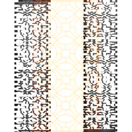 طرح وکتور طرح دکوراتیو مشبک برای برش - jali design 300 v2b - برای دستگاه CNC چوب و لیزر (سی ان سی)