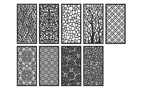 طرح الگوهای طراحی جالی - jali design patterns ve - برای دستگاه CNC چوب و لیزر (سی ان سی)