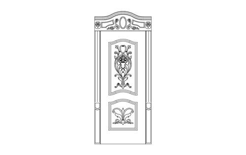 طرح وکتور الگوی درب چوبی برای برش - kapi art panel - برای دستگاه CNC چوب و لیزر (سی ان سی)