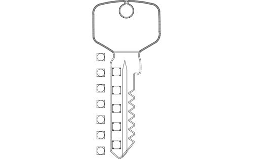 طرح جاکلیدی - key rack - برای دستگاه CNC چوب و لیزر (سی ان سی)