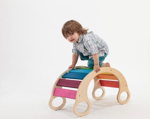 طرح بچه رنگین کمان راکر - kid rainbow rocker ve - برای دستگاه CNC چوب و لیزر (سی ان سی)