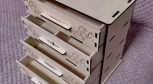 طرح کومود برای برش لیزری - komod for laser cut ve - برای دستگاه CNC چوب و لیزر (سی ان سی)