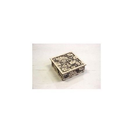طرح وکتور  جعبه جواهرات برای برش - korobochka box - برای دستگاه CNC چوب و لیزر (سی ان سی)
