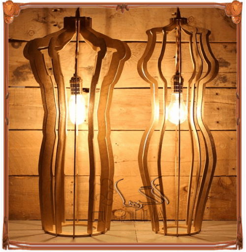 طرح لامپ - lamp - برای دستگاه CNC چوب و لیزر (سی ان سی)