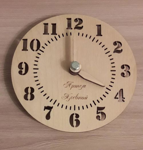 طرح الگوی ساعت دیواری بزرگ برای برش لیزری - large wall clock template for laser cut ve - برای دستگاه CNC چوب و لیزر (سی ان سی)