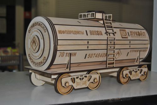 طرح پازل قطار چوبی  - برای دستگاه CNC چوب و لیزر (سی ان سی)