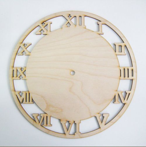 طرح ساعت دیواری با شماره های یونانی کنده کاری شده برای برش دستگاه cnc چوب و لیزر