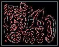 طرح برش لیزری پازل خرچنگ بعدی قالب میلی‌متری قالب - laser cut 3d puzzle lobster 3mm template - برای دستگاه CNC چوب و لیزر (سی ان سی)