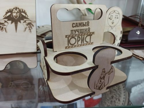 طرح برش لیزری بسته نوشیدنی کدی - laser cut 4 pack beer caddy ve - برای دستگاه CNC چوب و لیزر (سی ان سی)