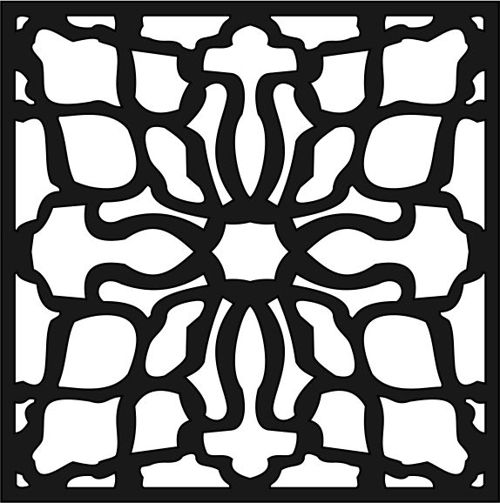 طرح هندسی انتزاعی برش لیزری الگو - laser cut abstract geometric design pattern ve - برای دستگاه CNC چوب و لیزر (سی ان سی)