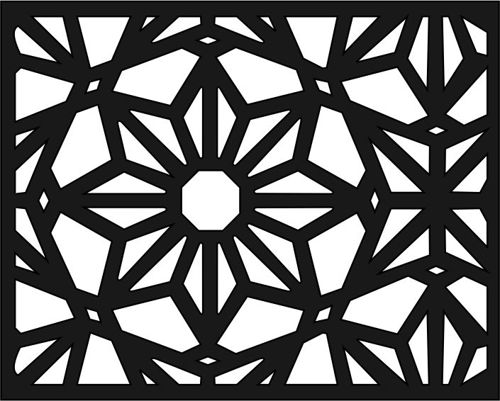 طرح صفحه طرح هندسی انتزاعی برش لیزری الگو - laser cut abstract geometric screen design pattern ve - برای دستگاه CNC چوب و لیزر (سی ان سی)