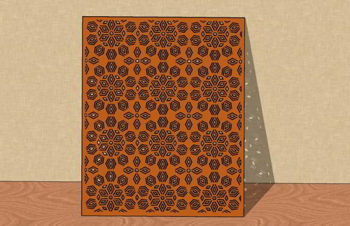 طرح برش لیزری انتزاعی گریل جالی طراحی چوب - laser cut abstract grill jali design wood ve - برای دستگاه CNC چوب و لیزر (سی ان سی)