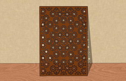 طرح برش لیزری انتزاعی گریل جالی ایده - laser cut abstract grill jali idea ve - برای دستگاه CNC چوب و لیزر (سی ان سی)