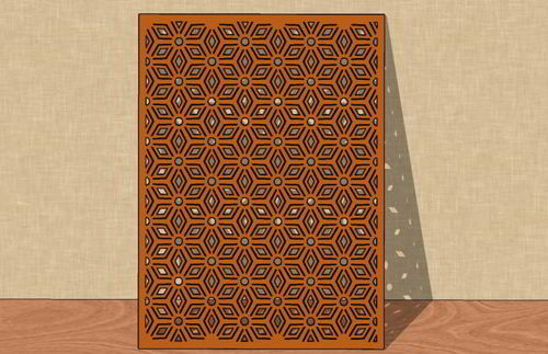 طرح برش لیزری انتزاعی گریل جالی صفحه - laser cut abstract grill jali screen ve - برای دستگاه CNC چوب و لیزر (سی ان سی)