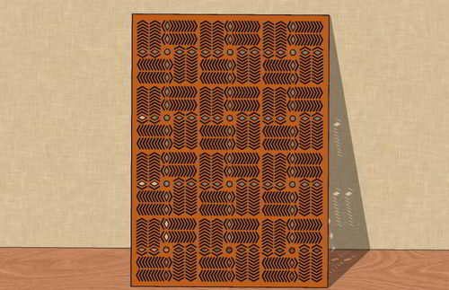 طرح برش لیزری انتزاعی گریل صفحه طراحی - laser cut abstract grill screen design ve - برای دستگاه CNC چوب و لیزر (سی ان سی)