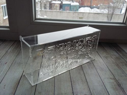 طرح جعبه تزئینی اکریلیک برش لیزری با درب قالب - laser cut acrylic decorative box with lid template ve - برای دستگاه CNC چوب و لیزر (سی ان سی)