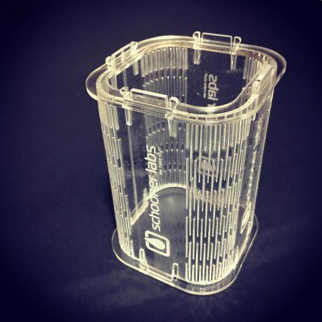 طرح جعبه ای جای قلم اکریلیک برش لیزری - laser cut acrylic pen stand box - برای دستگاه CNC چوب و لیزر (سی ان سی)