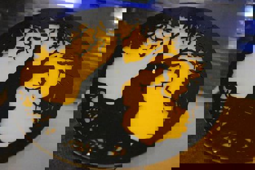 طرح ساعت دیواری طرح درخت اکریلیک برش لیزری - laser cut acrylic tree design wall clock ve - برای دستگاه CNC چوب و لیزر (سی ان سی)