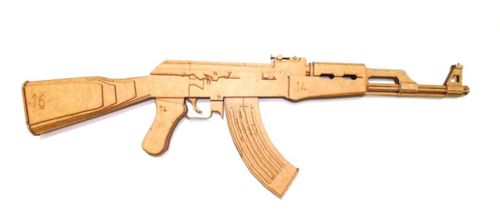 طرح برش لیزری ak 47 تفنگ - laser cut ak 47 rifle - برای دستگاه CNC چوب و لیزر (سی ان سی)