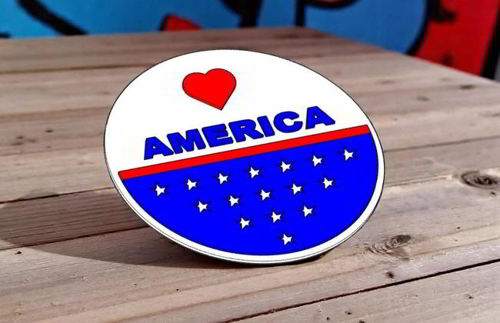 طرح تابلو برش لیزری آمریکا میهن‌پرستانه چهارمین ژوئیه درب دکوراسیون - laser cut america patriotic sign july 4th door decor - برای دستگاه CNC چوب و لیزر (سی ان سی)