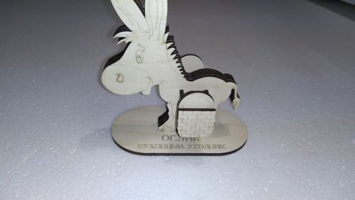 طرح برش لیزری حیوانات خر خلال دندان نگهدارنده خلال دندان پخش کننده - laser cut animal donkey toothpicks holder toothpick dispenser ve - برای دستگاه CNC چوب و لیزر (سی ان سی)