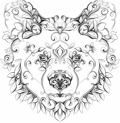 طرح برش لیزری حیوانات خطی نقاشی - laser cut animal line art - برای دستگاه CNC چوب و لیزر (سی ان سی)