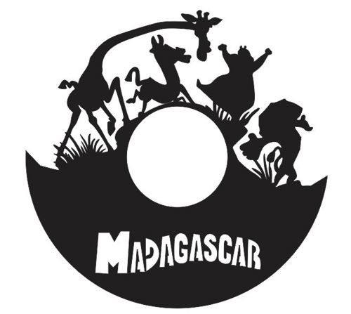 طرح قالب‌های ساعت دیواری وینیل با برش لیزری حیوانات - laser cut animals vinyl wall clock templates ve - برای دستگاه CNC چوب و لیزر (سی ان سی)