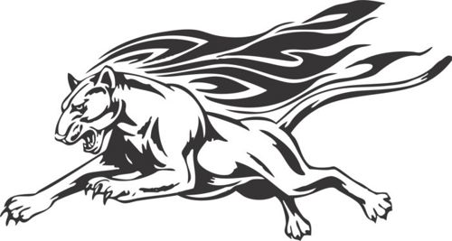طرح برش لیزری حیوان ببر شبح طرح - laser cut animal tiger silhouette - برای دستگاه CNC چوب و لیزر (سی ان سی)