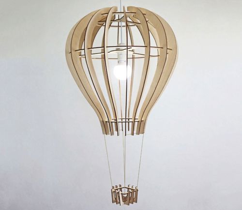 طرح لامپ سقفی طرح بادکنک برش لیزری - laser cut balloon design ceiling lamp template ve - برای دستگاه CNC چوب و لیزر (سی ان سی)