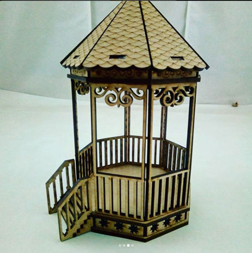 طرح پایه نوار برش لیزری mdf 3mm - laser cut bandstand mdf 3mm - برای دستگاه CNC چوب و لیزر (سی ان سی)
