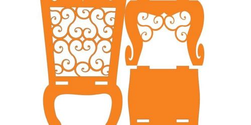 طرح صندلی باربی برش لیزری cn d cut - laser cut barbie chair cnc 2d cut - برای دستگاه CNC چوب و لیزر (سی ان سی)