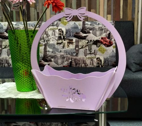 طرح سبد برش لیزری - laser cut basket 3 ve - برای دستگاه CNC چوب و لیزر (سی ان سی)