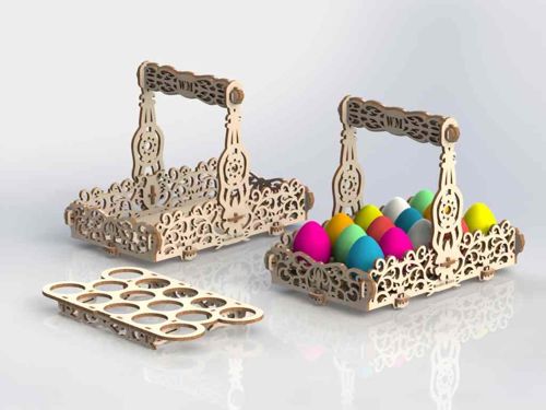 طرح ایده‌های سبد برش لیزری - laser cut basket ideas ve - برای دستگاه CNC چوب و لیزر (سی ان سی)