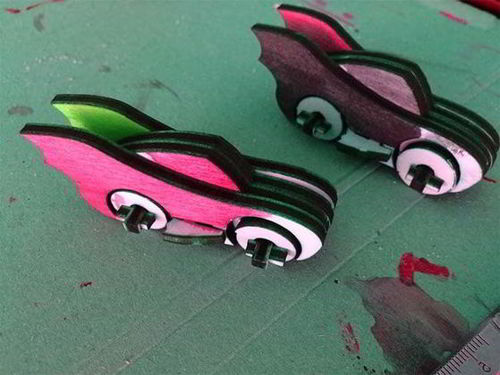 طرح مدل ماشین اسباب‌بازی بتمن با برش لیزری - laser cut batman toy car model ve - برای دستگاه CNC چوب و لیزر (سی ان سی)