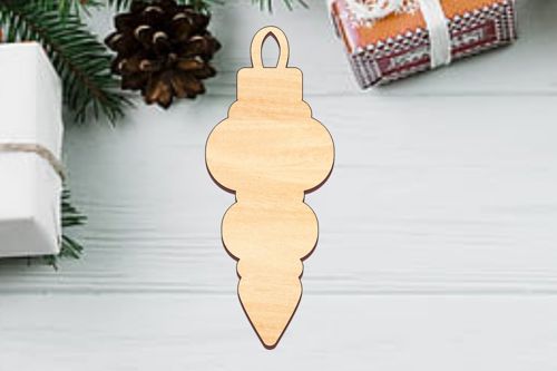 طرح برش لیزری گوی شکل چوبی برای تزئینات کریسمس - laser cut bauble shape wood cutout for christmas decorations ve - برای دستگاه CNC چوب و لیزر (سی ان سی)