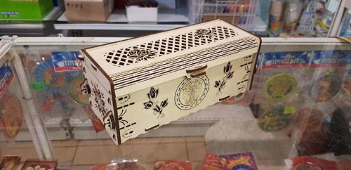 طرح جعبه چوبی زیبا برش خورده با لیزر پوشش - laser cut beautiful wooden box ve - برای دستگاه CNC چوب و لیزر (سی ان سی)