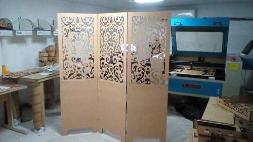 طرح برش لیزری بیومبو مدل - laser cut biombo modelo 01 ve - برای دستگاه CNC چوب و لیزر (سی ان سی)