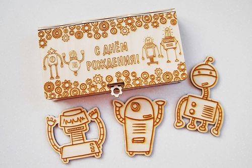 طرح جعبه تولد چوبی برش لیزری - laser cut birthday wooden box ve - برای دستگاه CNC چوب و لیزر (سی ان سی)
