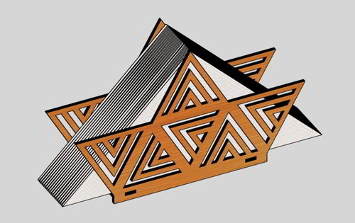طرح جا دستمال کاغذی به شکل قایق با برش لیزری برای میزها - laser cut boat shaped napkin holder for tables - برای دستگاه CNC چوب و لیزر (سی ان سی)
