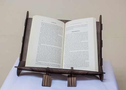 طرح برش لیزری نگهدارنده کتاب - laser cut book holder - برای دستگاه CNC چوب و لیزر (سی ان سی)