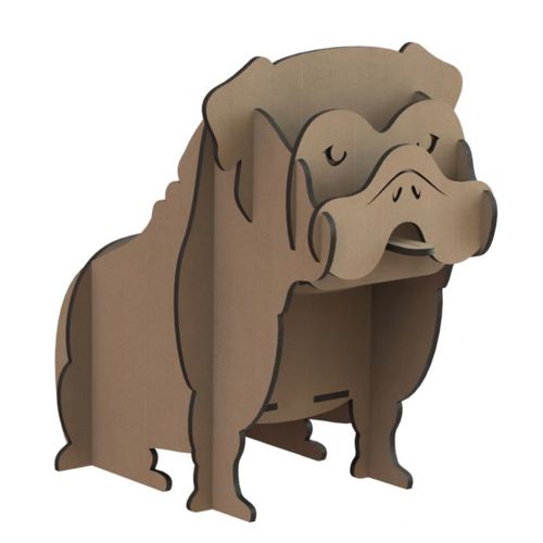 طرح نگهدارنده ریموت کنترل سگ بوکسور برش لیزری - laser cut boxer dog remote control holder - برای دستگاه CNC چوب و لیزر (سی ان سی)
