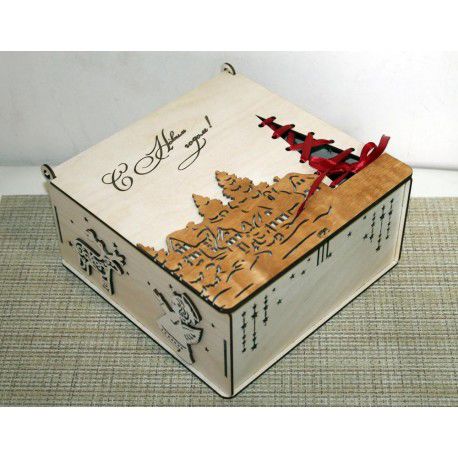 طرح برش با لیزر جعبه - laser cut box ve - برای دستگاه CNC چوب و لیزر (سی ان سی)