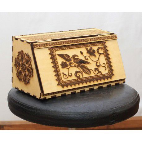 طرح سبد نان برش لیزری هزینه - laser cut bread basket ve - برای دستگاه CNC چوب و لیزر (سی ان سی)