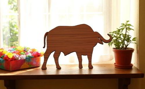 طرح برش لیزری بوفالو دوبعدی شکل - laser cut buffalo 2d shape - برای دستگاه CNC چوب و لیزر (سی ان سی)