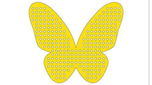 طرح پروانه برش لیزری برای مهره برای بافندگی طرح - laser cut butterfly for beads for knitting layout ve - برای دستگاه CNC چوب و لیزر (سی ان سی)