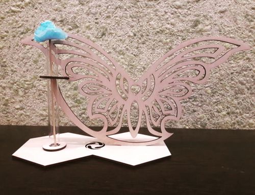 طرح گلدان شیشه‌ای پروانه‌ای برش لیزری لوله آزمایش گلدان - laser cut butterfly glass planter test tube flower pot ve - برای دستگاه CNC چوب و لیزر (سی ان سی)