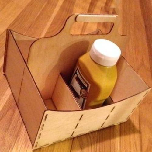 طرح جعبه کادی برش لیزری قاب - laser cut caddy box organizer ve - برای دستگاه CNC چوب و لیزر (سی ان سی)